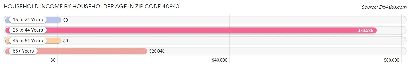 Household Income by Householder Age in Zip Code 40943