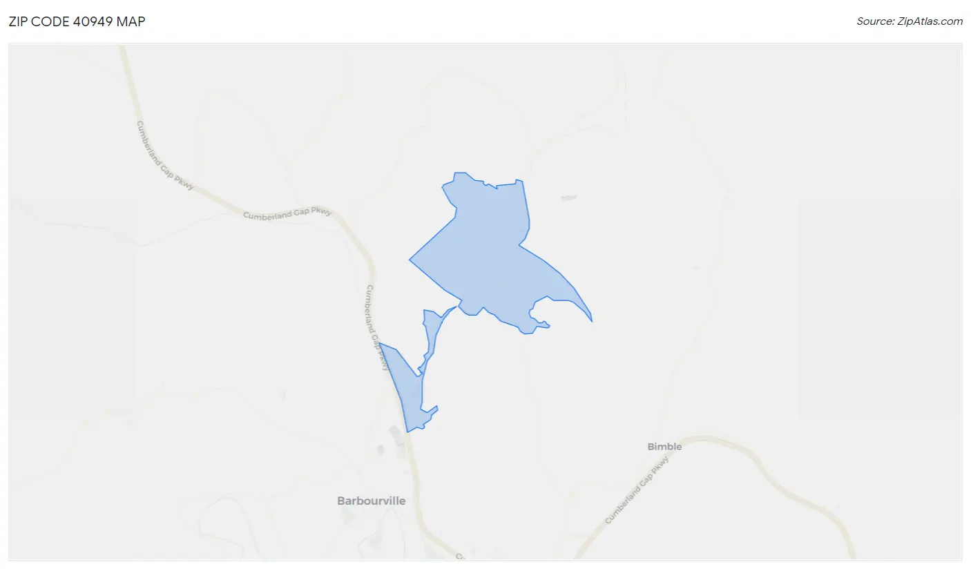 Zip Code 40949 Map