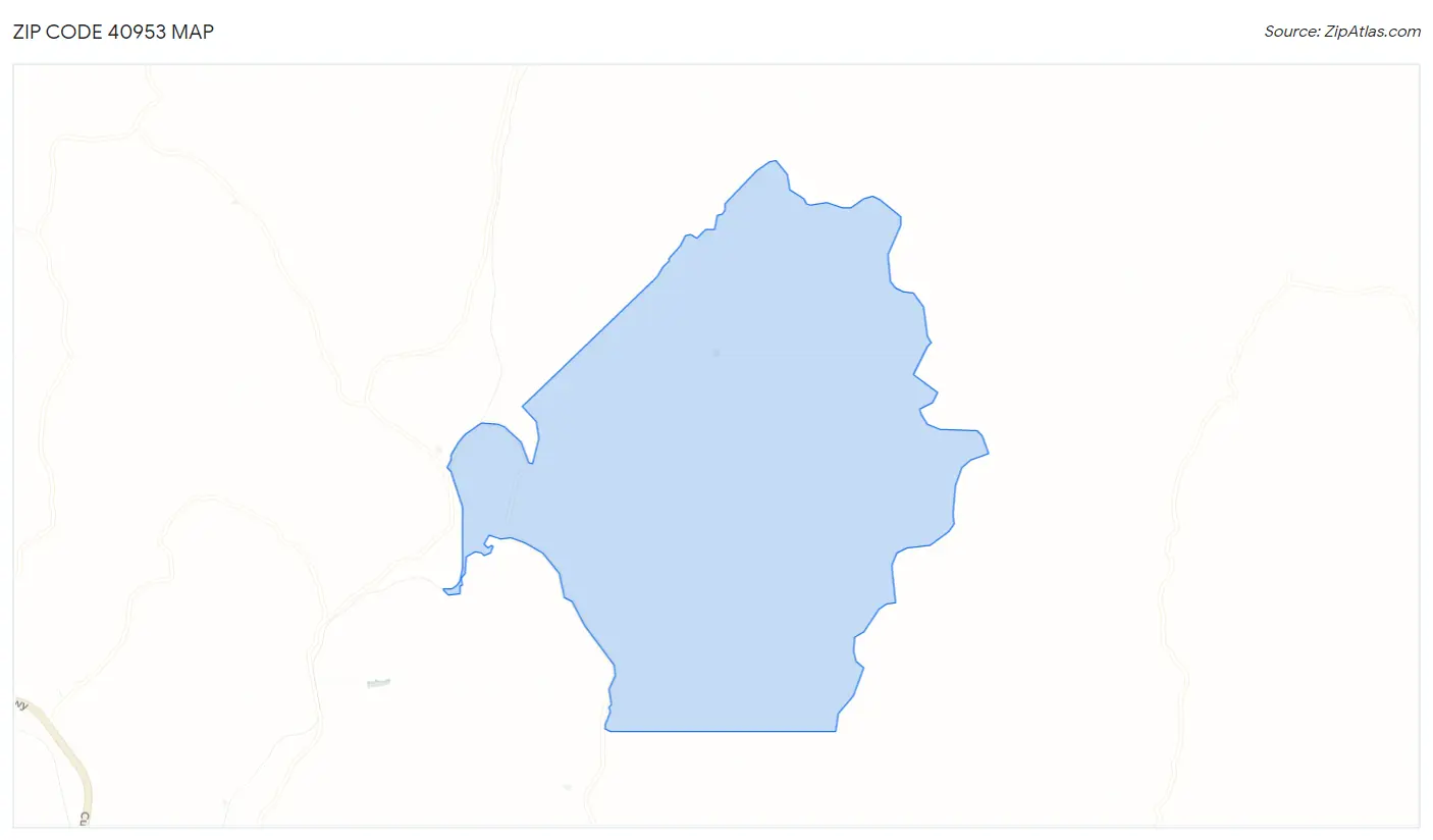 Zip Code 40953 Map