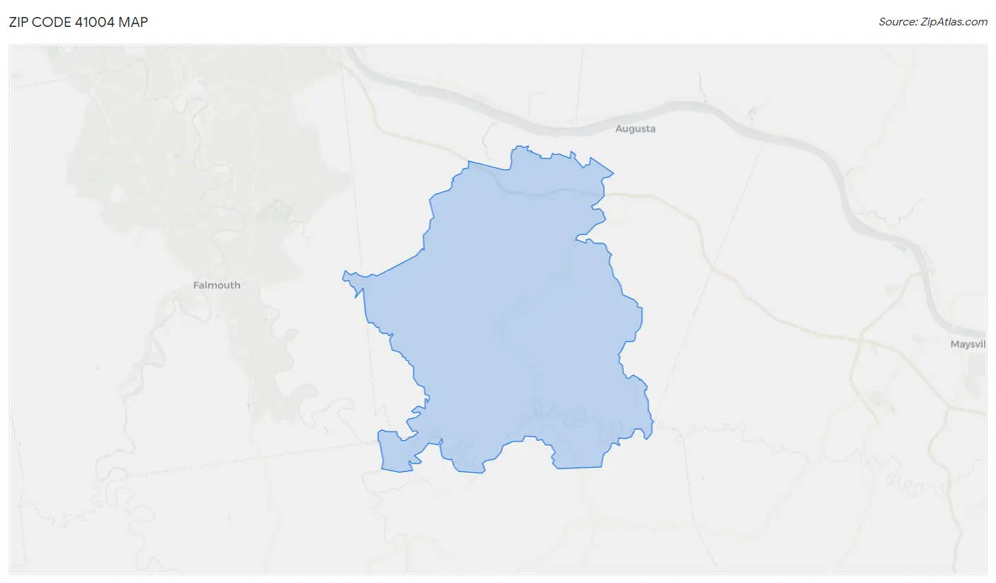 Zip Code 41004 Map