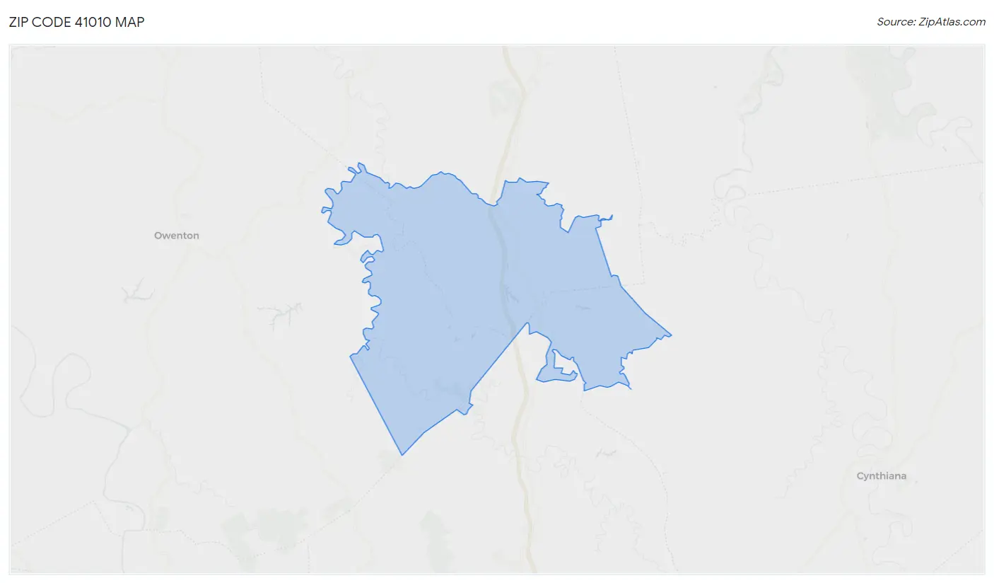 Zip Code 41010 Map