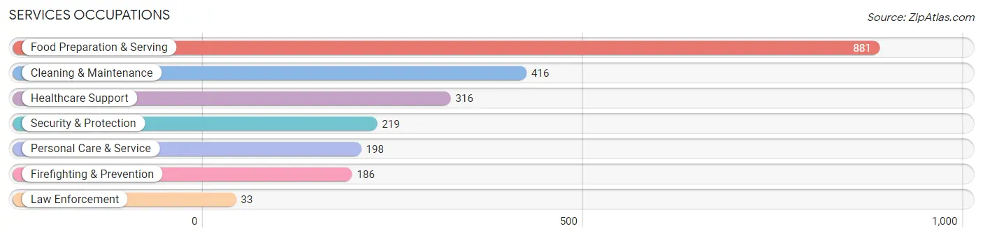 Services Occupations in Zip Code 41011