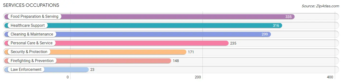 Services Occupations in Zip Code 41015
