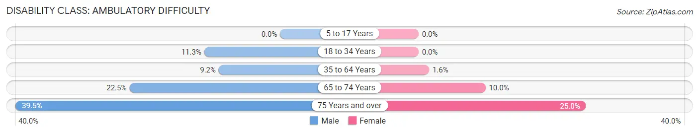 Disability in Zip Code 41030: <span>Ambulatory Difficulty</span>