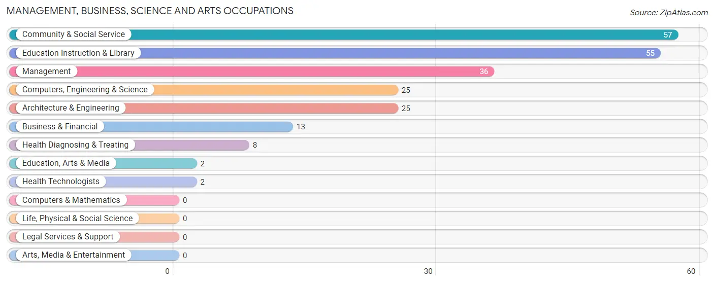 Management, Business, Science and Arts Occupations in Zip Code 41034