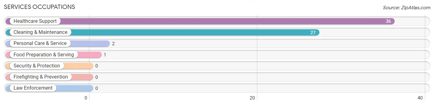 Services Occupations in Zip Code 41034