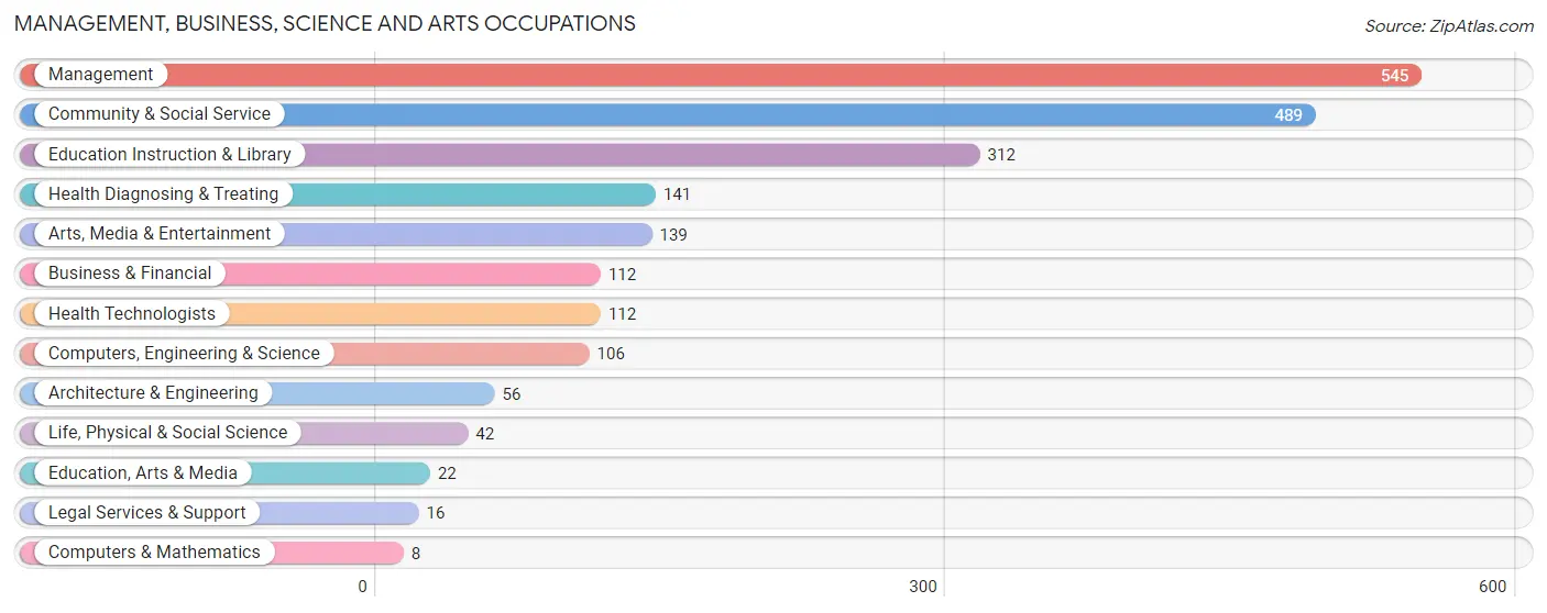 Management, Business, Science and Arts Occupations in Zip Code 41035