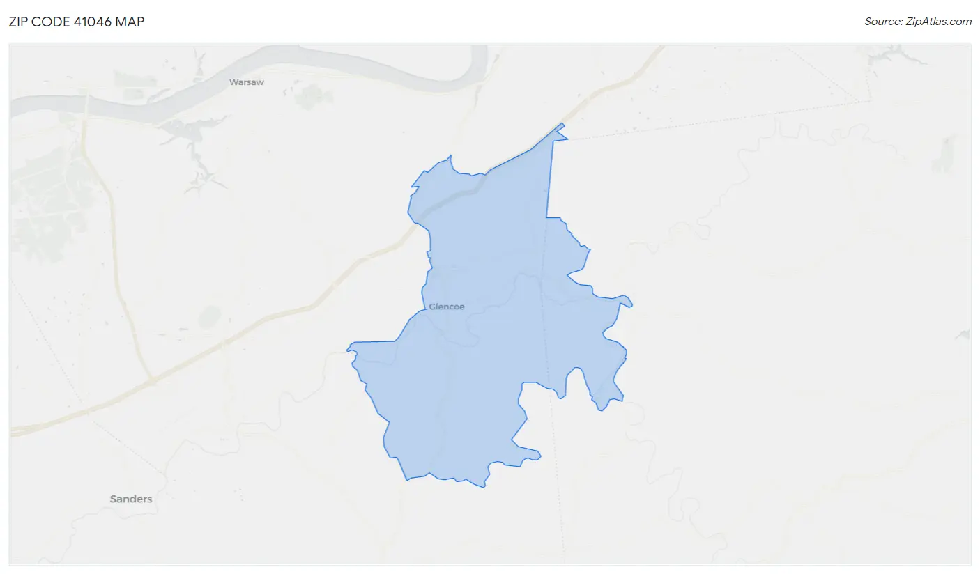 Zip Code 41046 Map