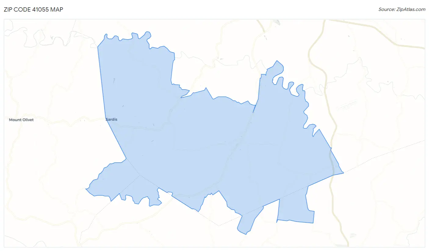 Zip Code 41055 Map
