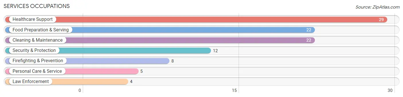 Services Occupations in Zip Code 41064