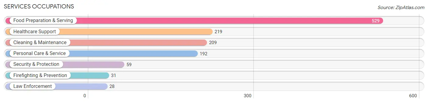 Services Occupations in Zip Code 41075