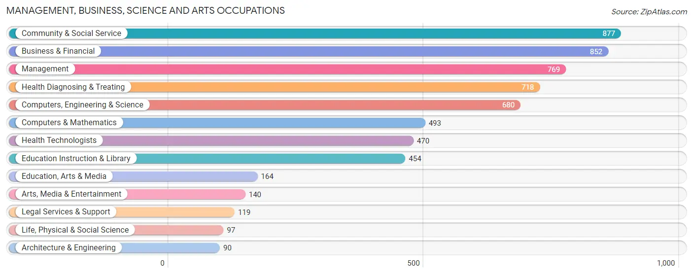 Management, Business, Science and Arts Occupations in Zip Code 41076