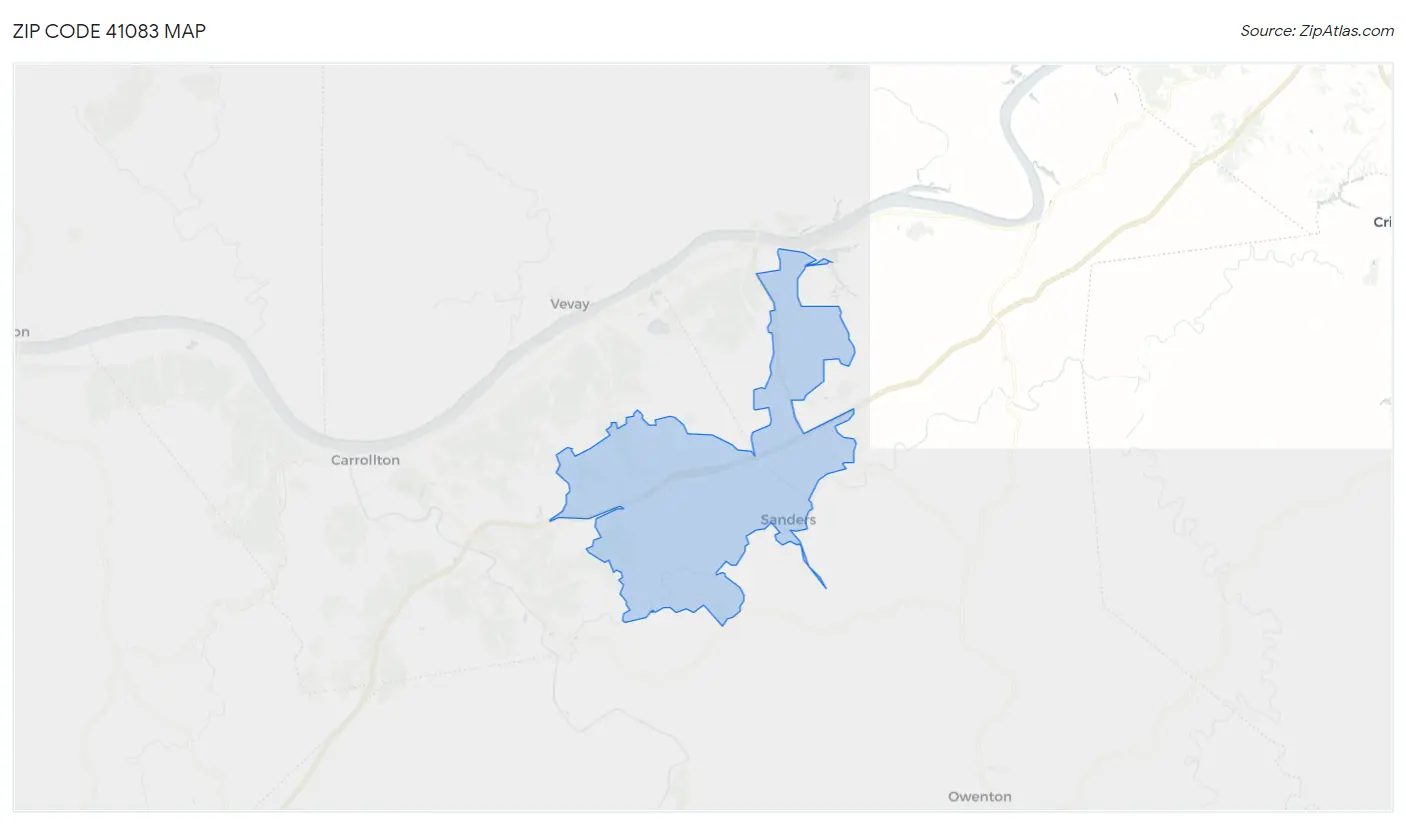 Zip Code 41083 Map