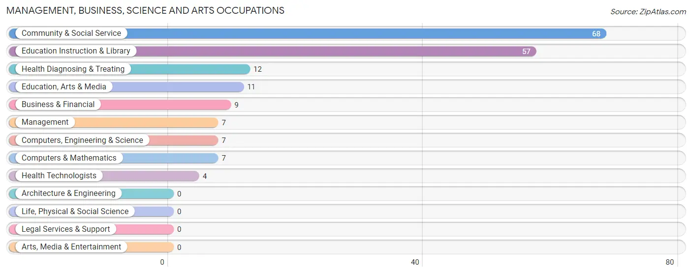 Management, Business, Science and Arts Occupations in Zip Code 41085