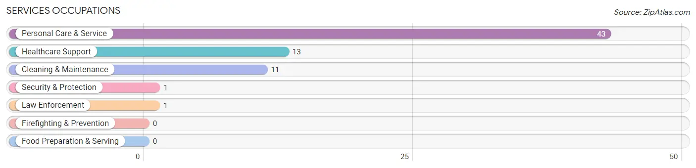 Services Occupations in Zip Code 41086
