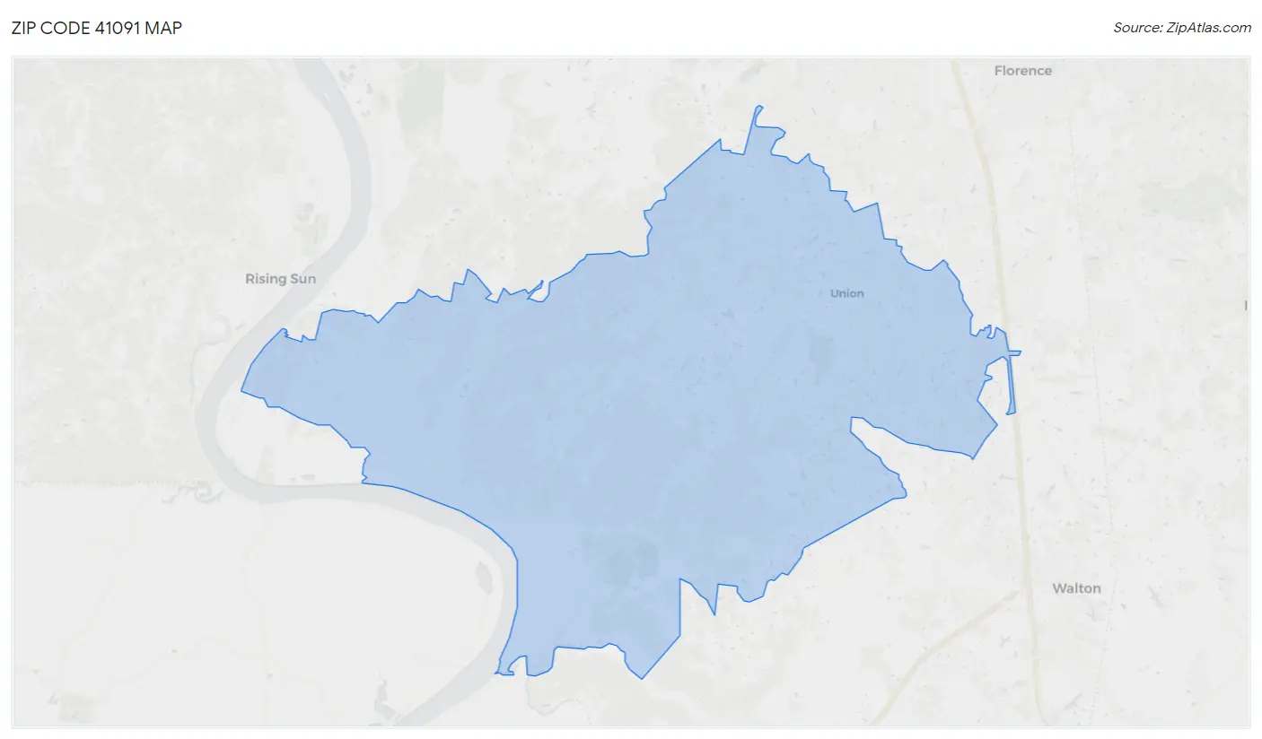 Zip Code 41091 Map