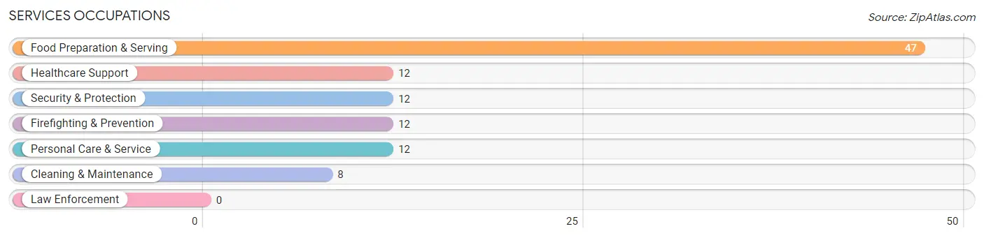 Services Occupations in Zip Code 41092