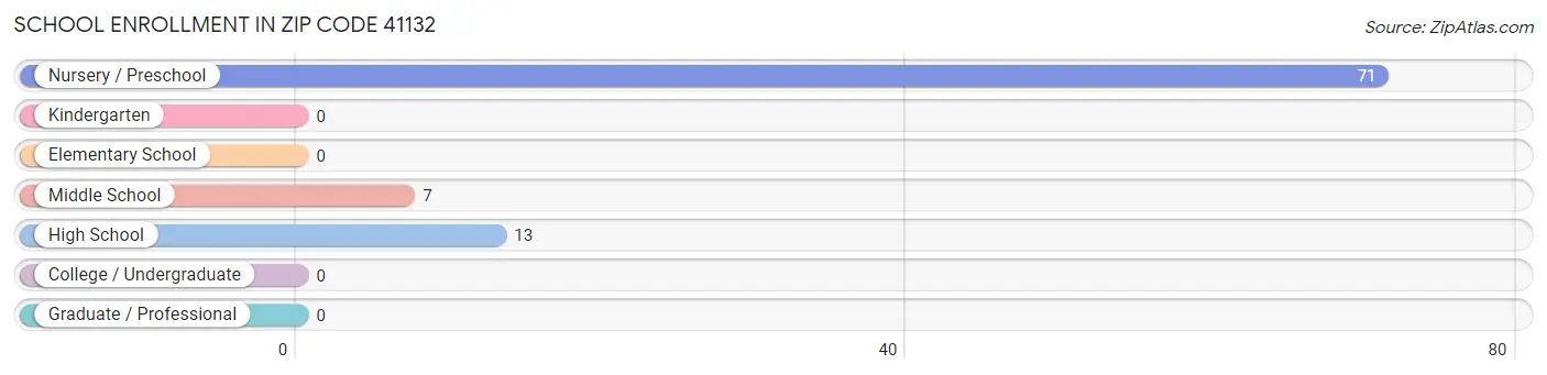 School Enrollment in Zip Code 41132