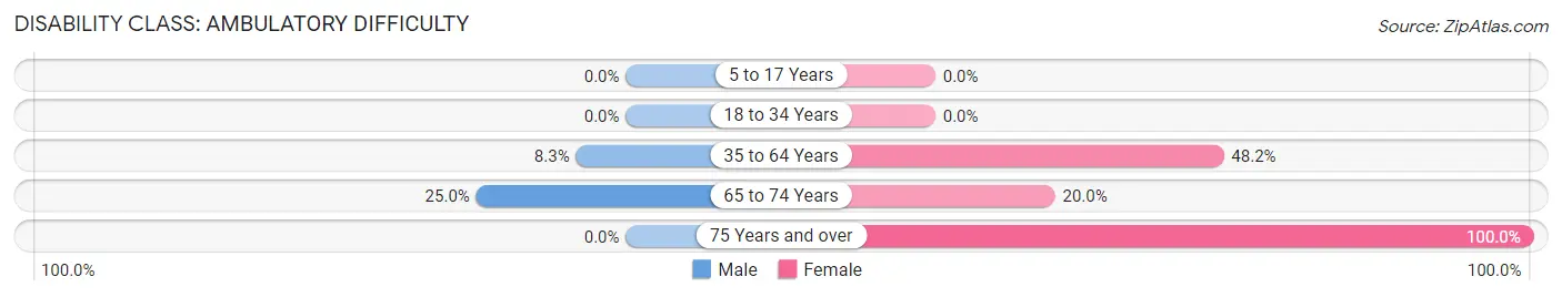 Disability in Zip Code 41135: <span>Ambulatory Difficulty</span>