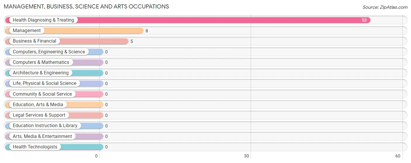 Management, Business, Science and Arts Occupations in Zip Code 41166