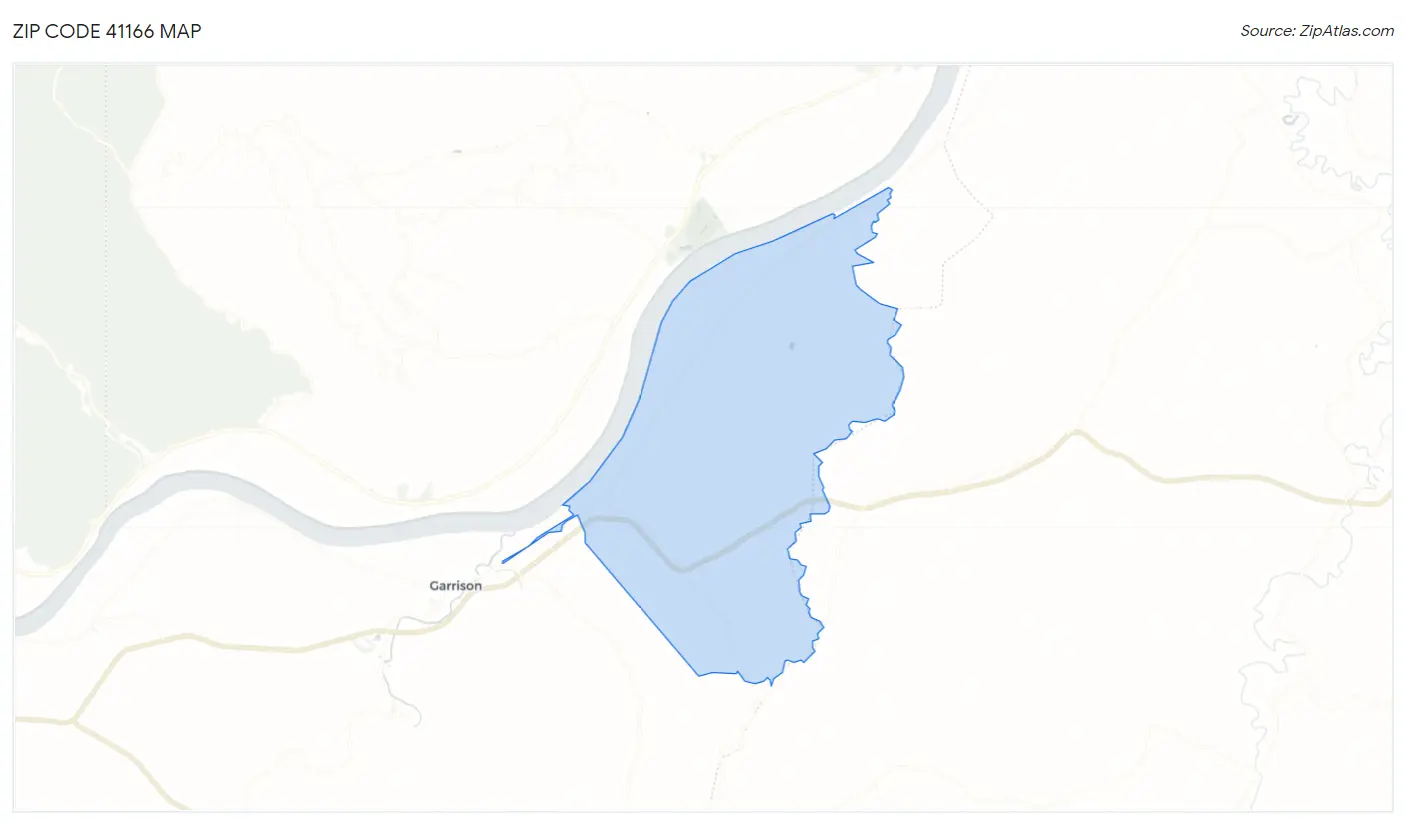 Zip Code 41166 Map