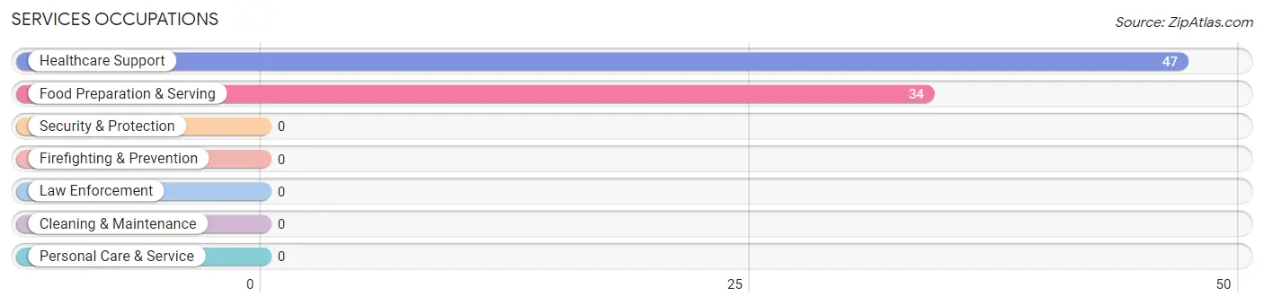 Services Occupations in Zip Code 41166