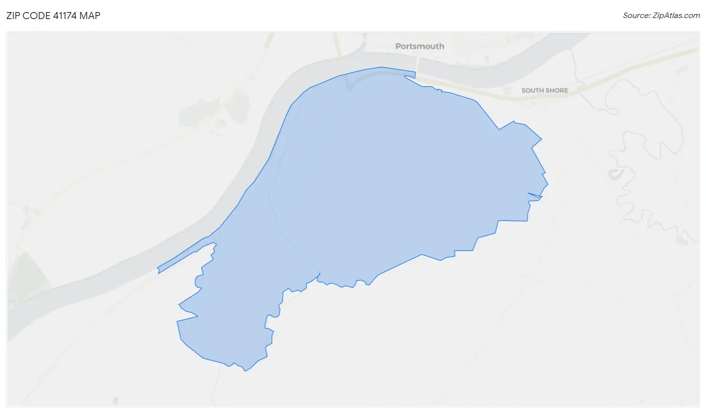 Zip Code 41174 Map