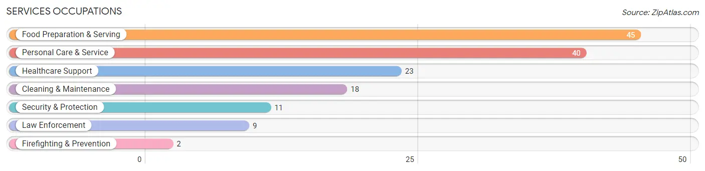 Services Occupations in Zip Code 41183