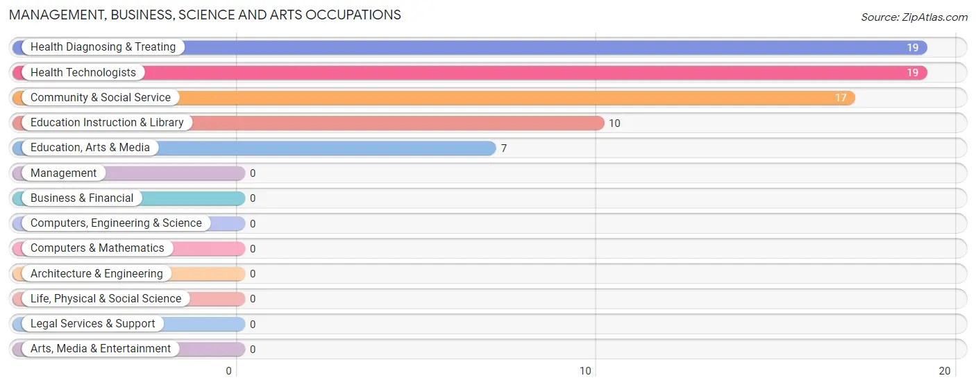 Management, Business, Science and Arts Occupations in Zip Code 41203