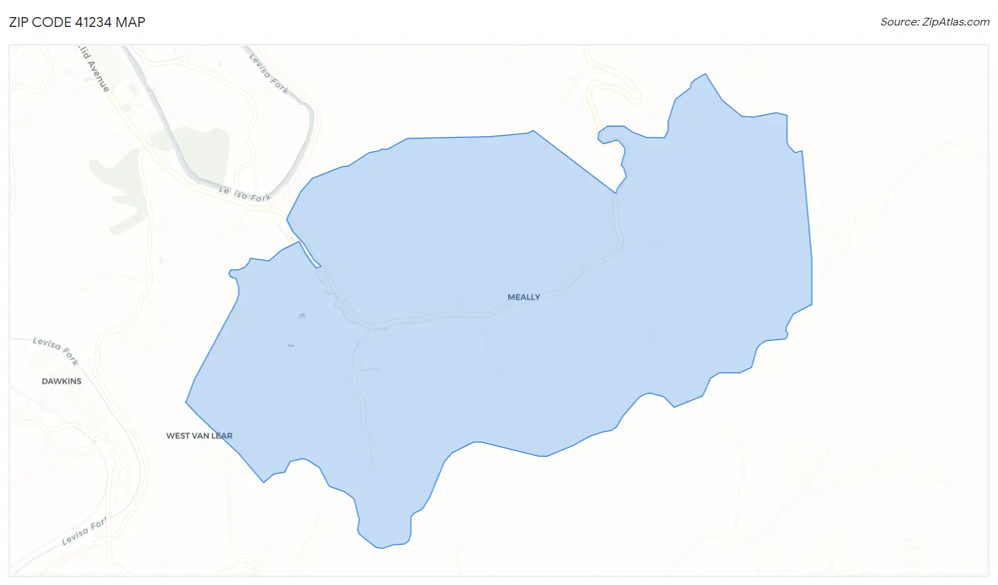 Zip Code 41234 Map