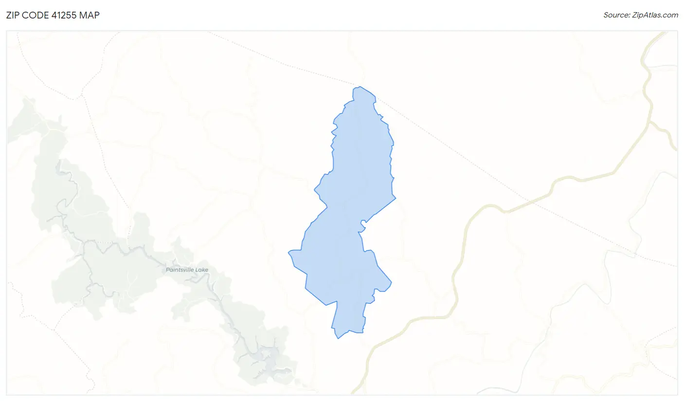 Zip Code 41255 Map