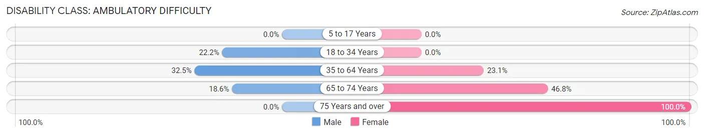 Disability in Zip Code 41260: <span>Ambulatory Difficulty</span>