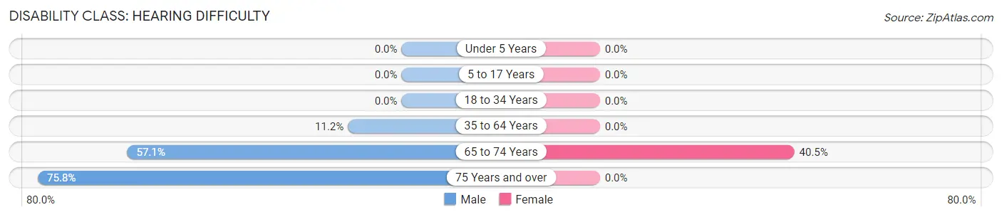 Disability in Zip Code 41260: <span>Hearing Difficulty</span>