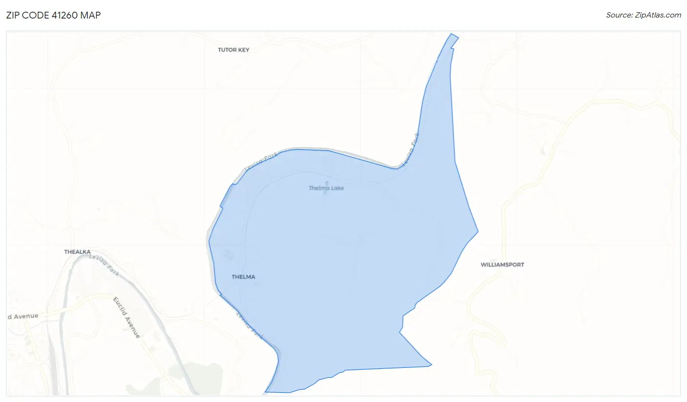Zip Code 41260 Map
