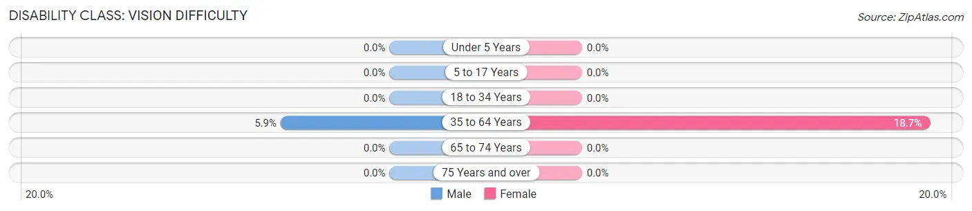 Disability in Zip Code 41260: <span>Vision Difficulty</span>