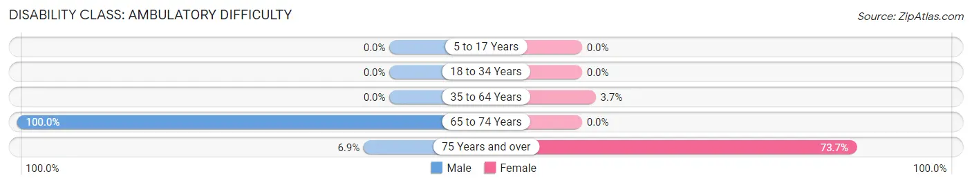 Disability in Zip Code 41262: <span>Ambulatory Difficulty</span>