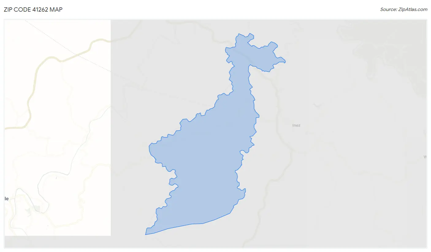 Zip Code 41262 Map