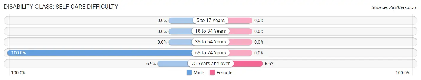 Disability in Zip Code 41262: <span>Self-Care Difficulty</span>