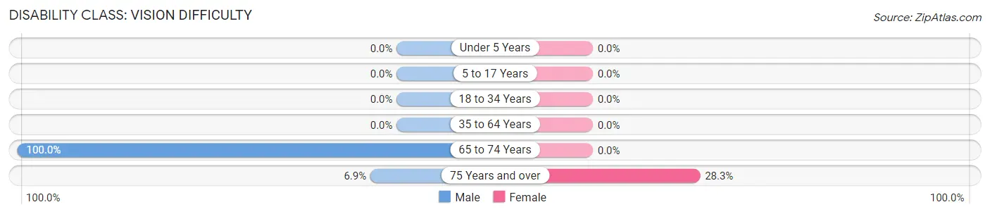 Disability in Zip Code 41262: <span>Vision Difficulty</span>