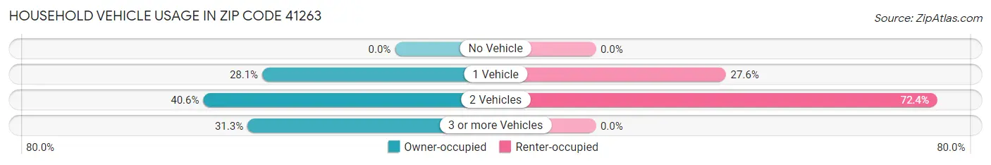 Household Vehicle Usage in Zip Code 41263
