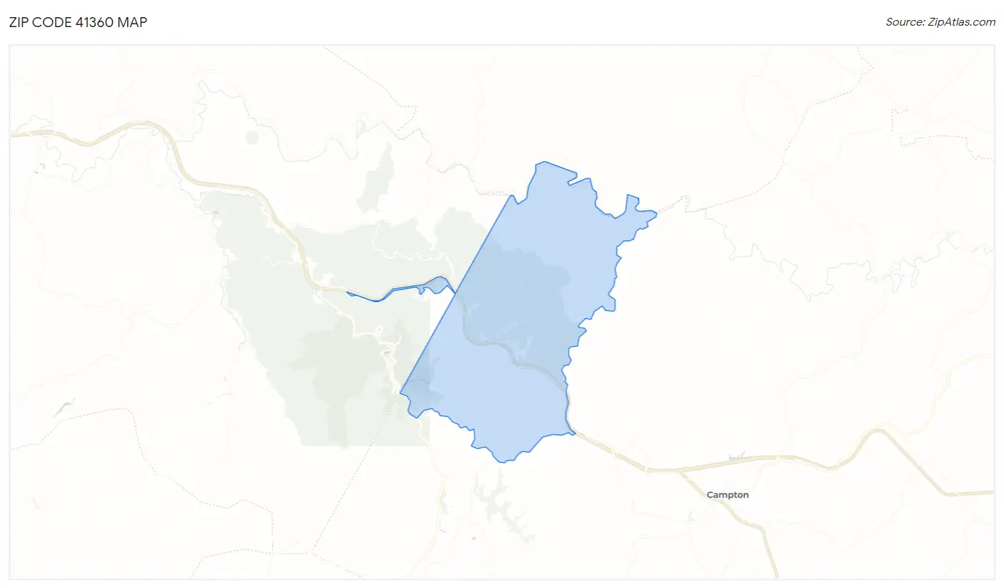 Zip Code 41360 Map