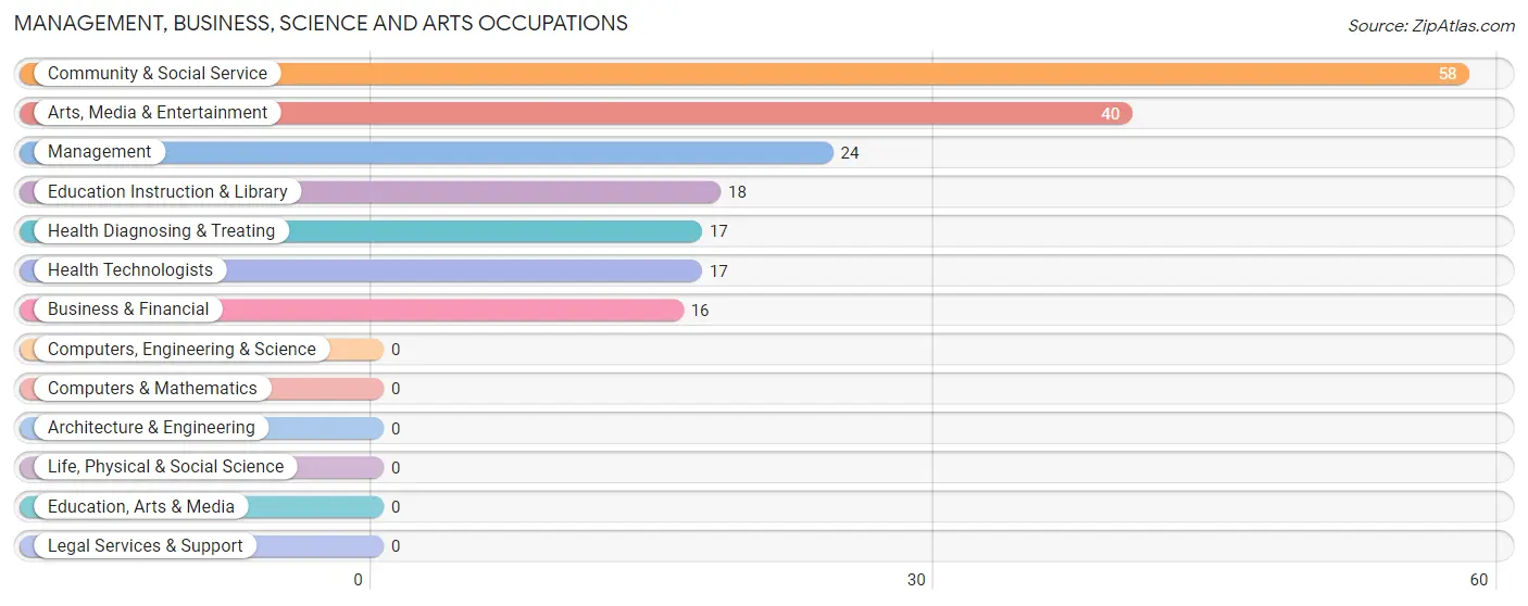 Management, Business, Science and Arts Occupations in Zip Code 41425