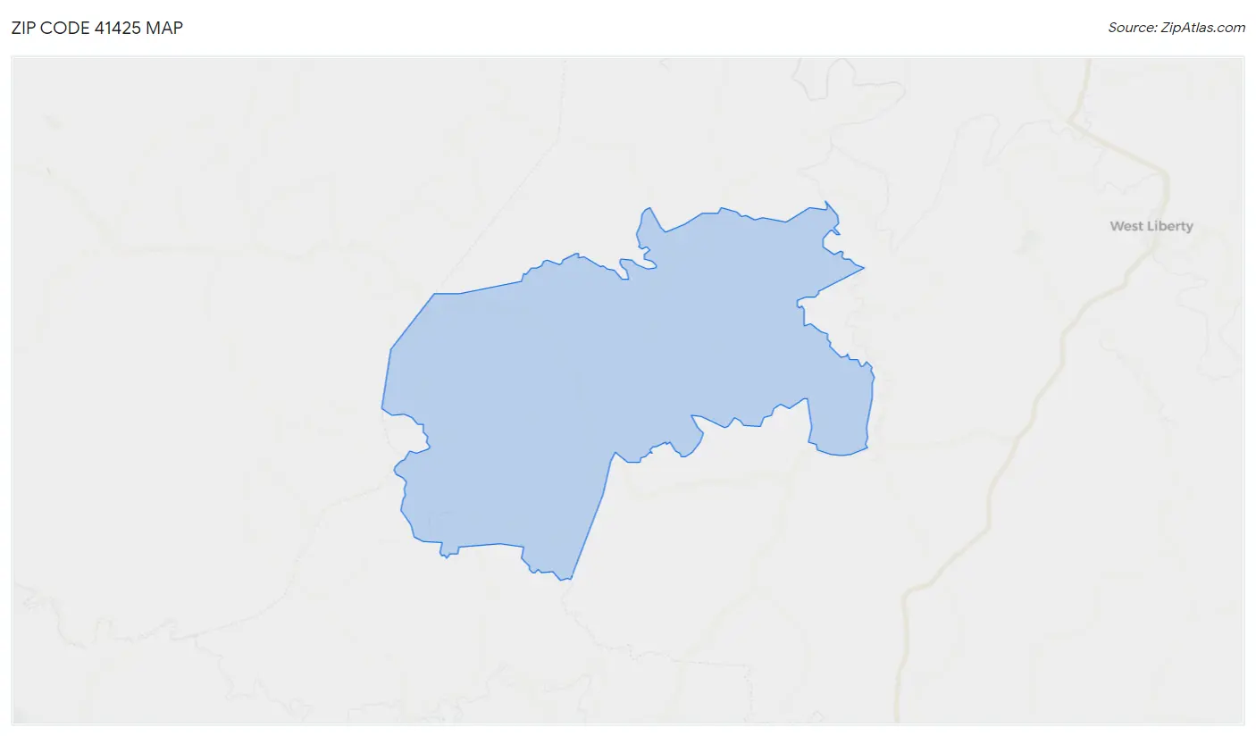 Zip Code 41425 Map