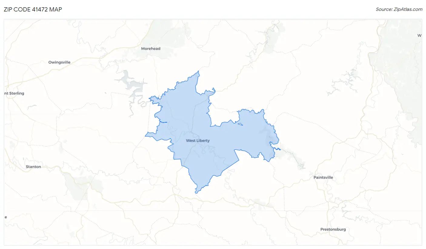 Zip Code 41472 Map