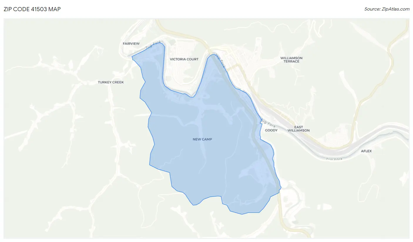 Zip Code 41503 Map