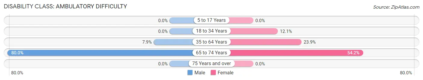Disability in Zip Code 41512: <span>Ambulatory Difficulty</span>