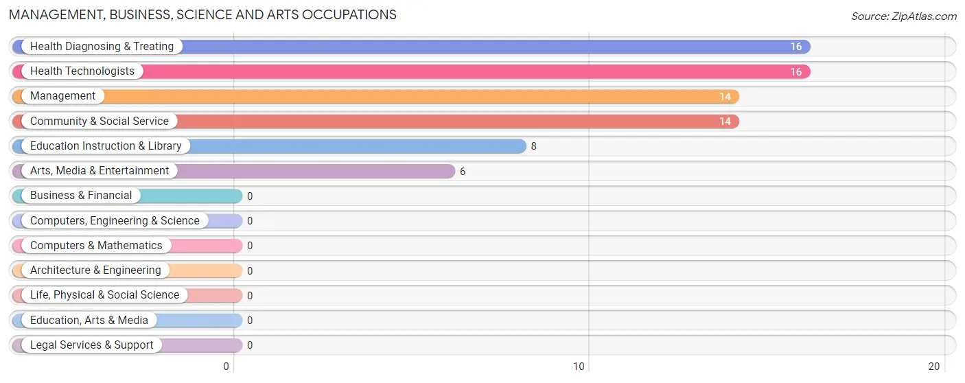 Management, Business, Science and Arts Occupations in Zip Code 41512