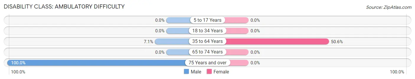 Disability in Zip Code 41528: <span>Ambulatory Difficulty</span>