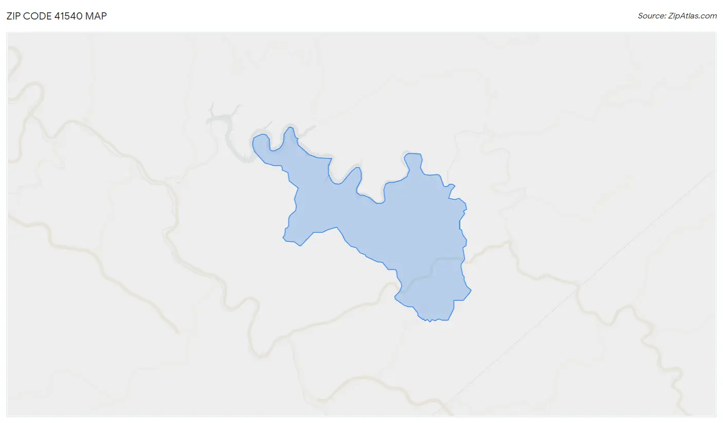 Zip Code 41540 Map