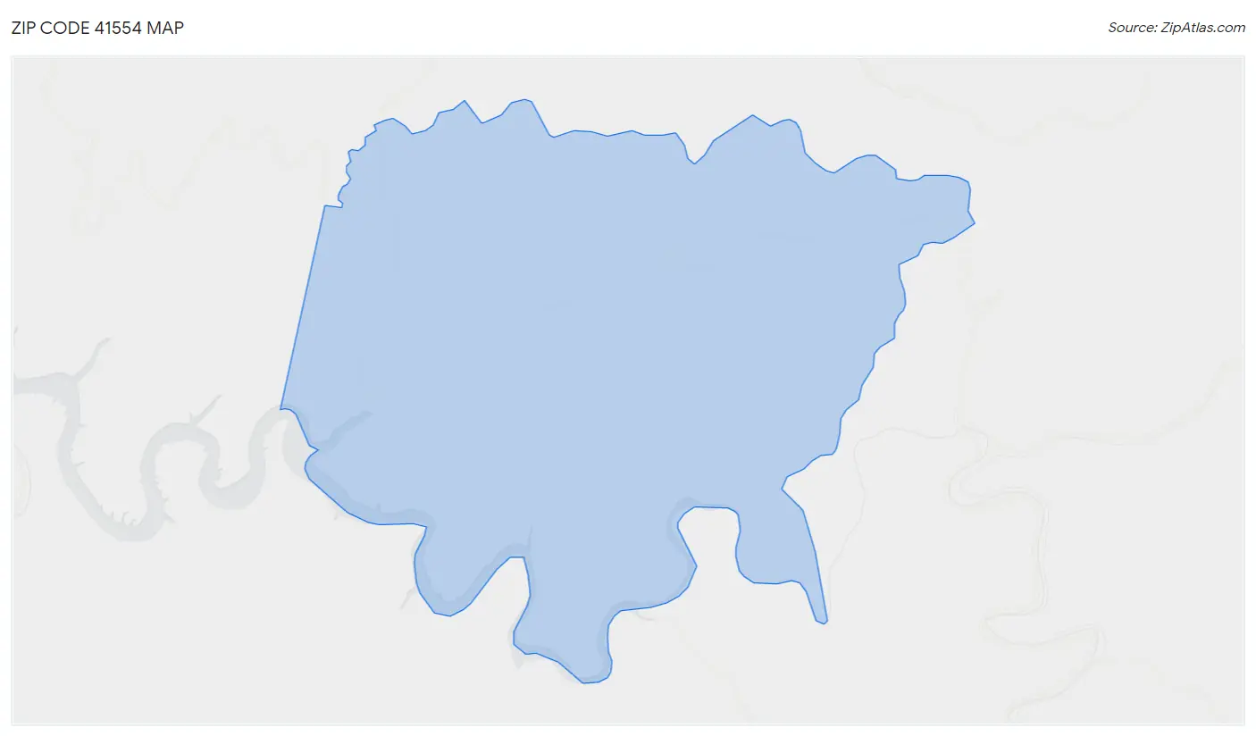 Zip Code 41554 Map